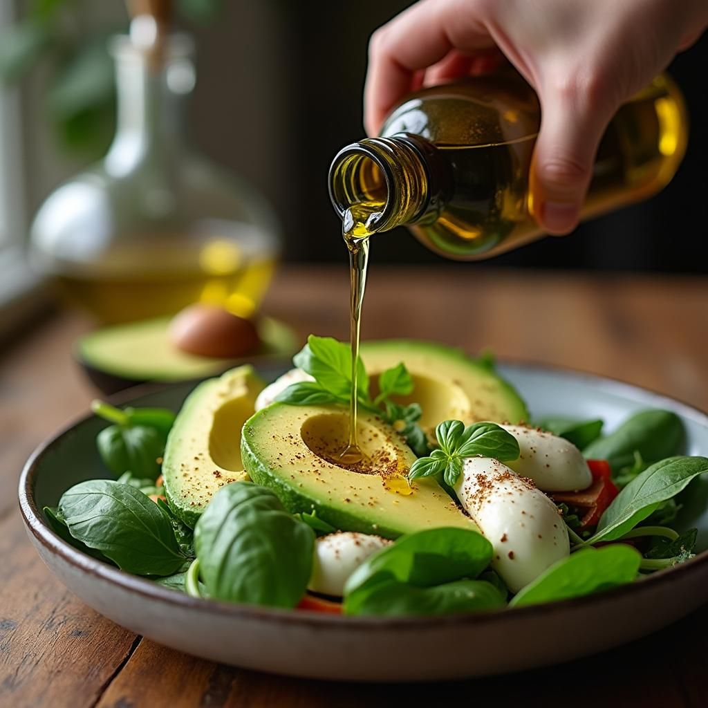 آشپزی با روغن زیتون