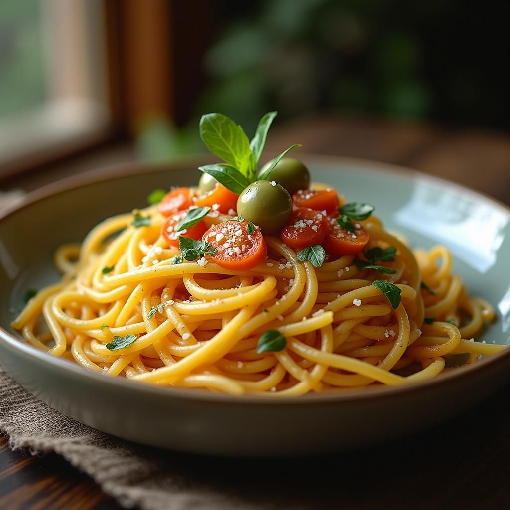 Olio-Olive Spaghetti
