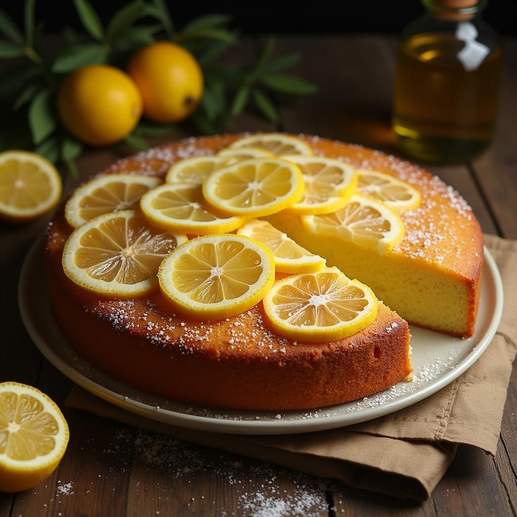 olive oil lemon cake